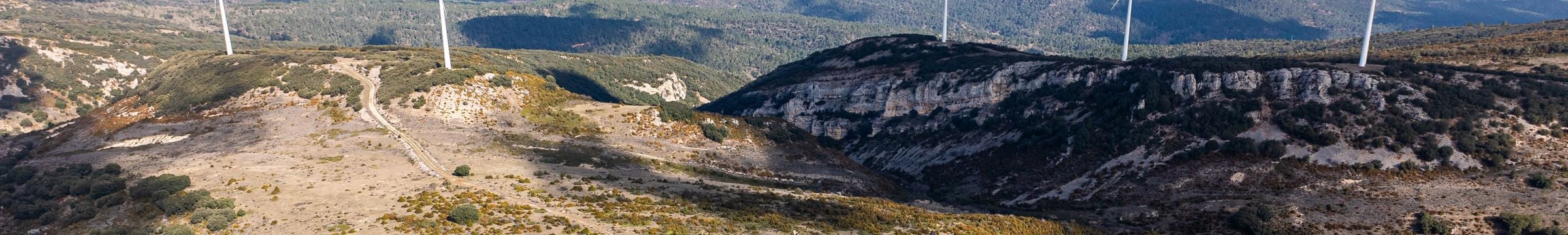 Vista aerea Cernegula proyecto eólico