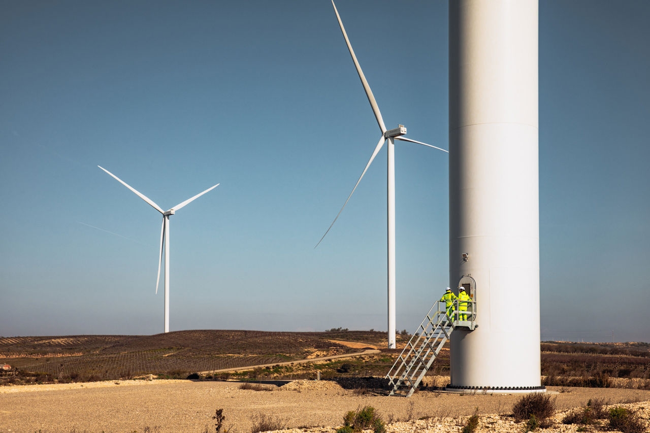 Parque eólico Renovables del Cierzo, en Navarra
